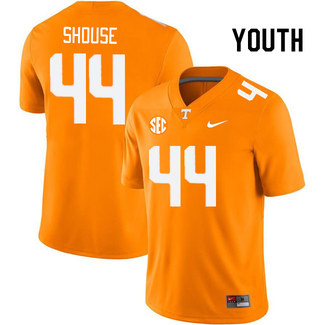 Youth #44 Luke Shouse Tennessee Volunteers College Football Jerseys Stitched Sale-Orange